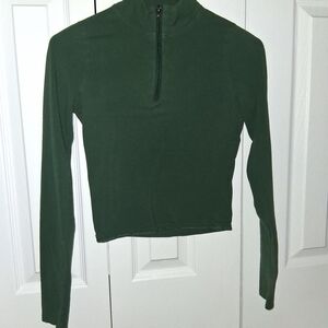 Hollister Forest Green Long Sleeve Top